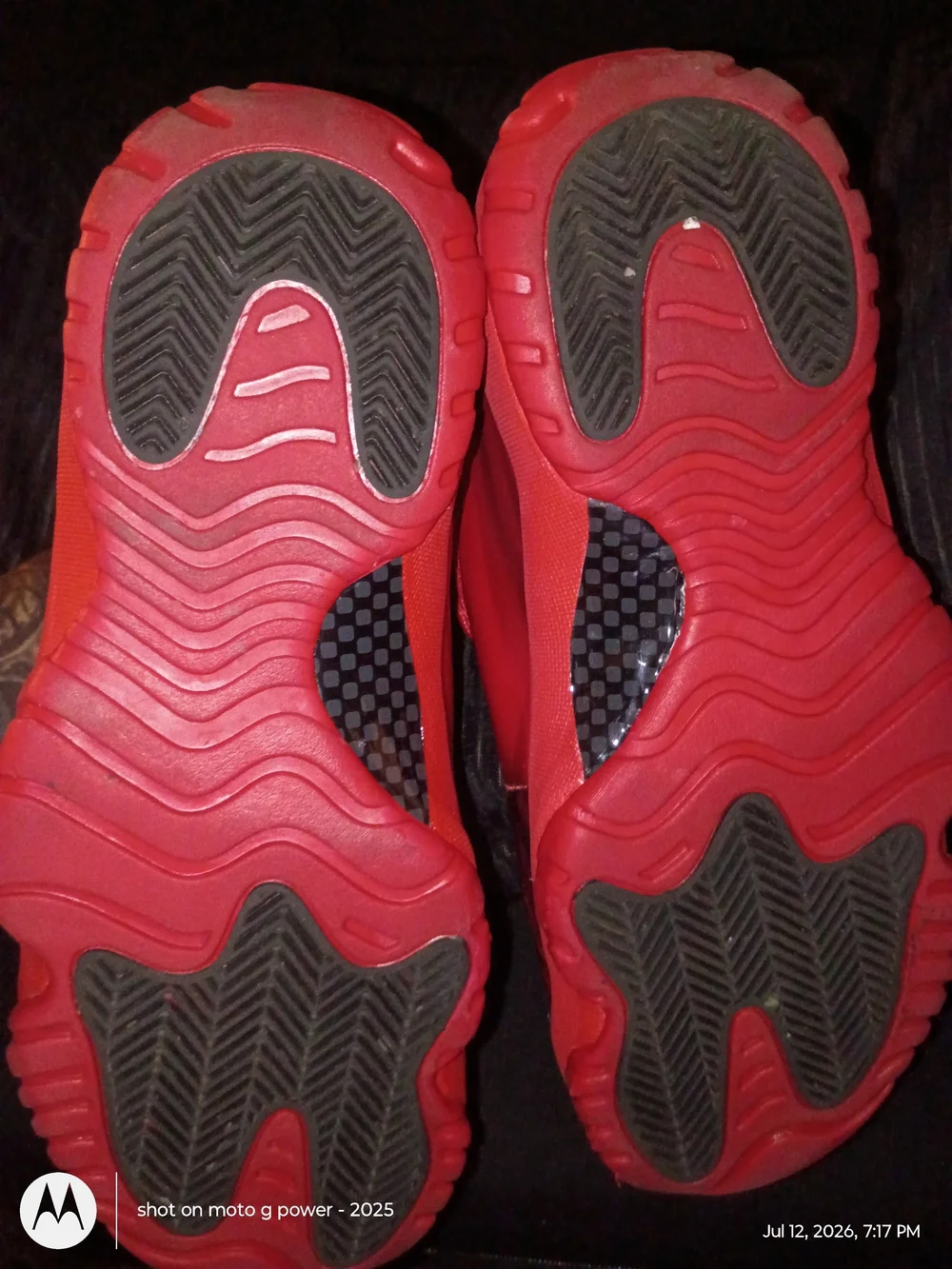 Jordan 11s Red Athletic Sneakers - Unbranded